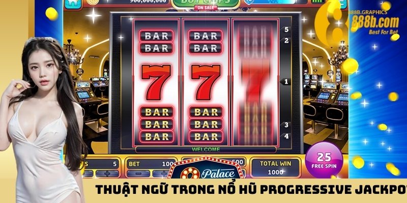 Các thuật ngữ trọng nổ hũ như Progressive Jackpot